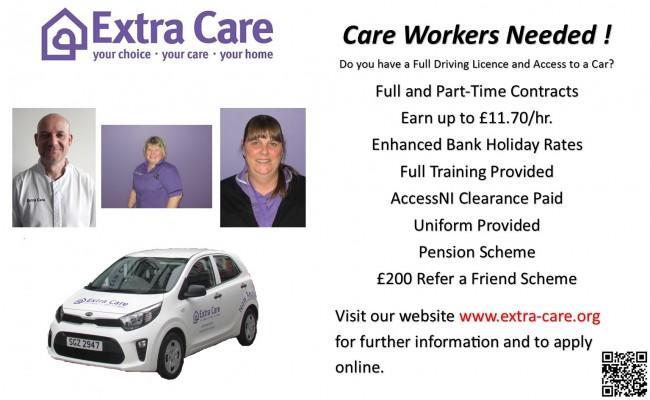 💋Care Workers Needed in Cookstown & Magherafelt.